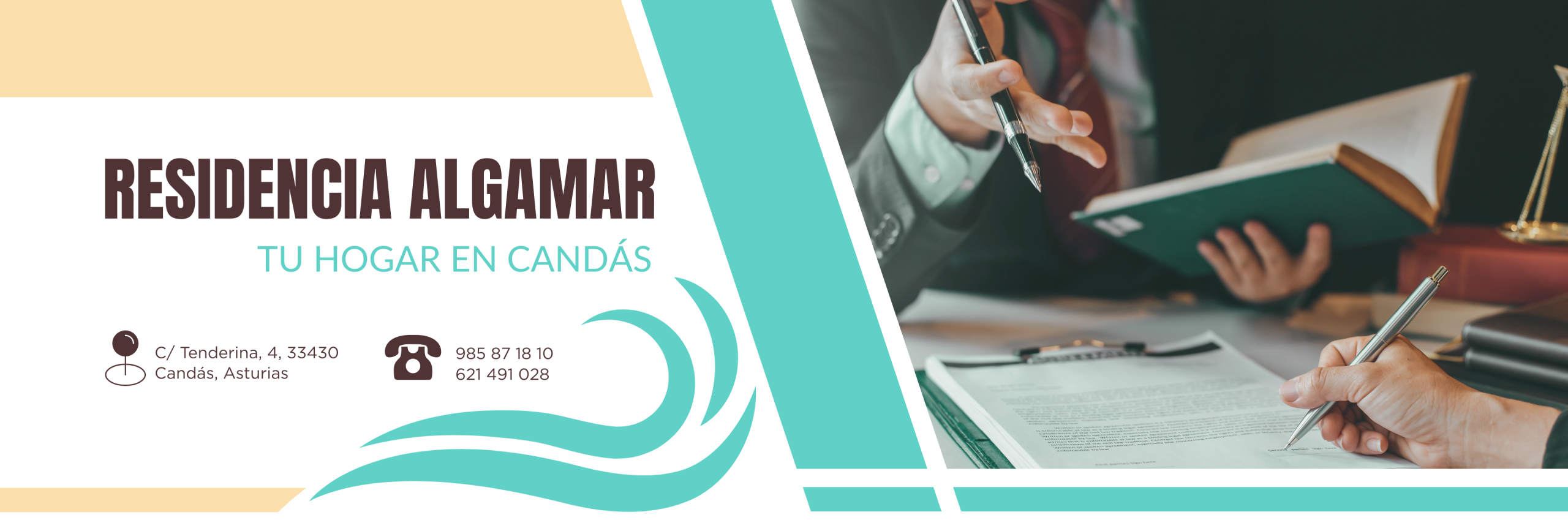 Residencia geriátrica Algamar, Candás. Aviso legal.